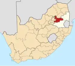 Nkangala District within South Africa