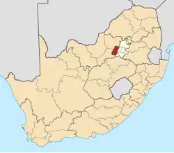 West Rand District within South Africa