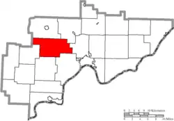 Location of Watertown Township in Washington County