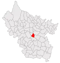 Location in Buzău County