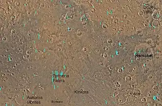 Map of Mare Tyrrhenum quadrangle.