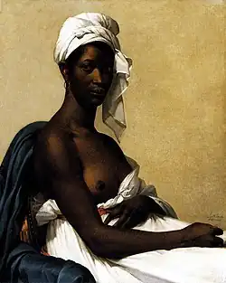 Portrait of a Black Woman, by Marie-Guillemine Benoist; 1800; oil on canvas; 81 x 65 cm; Louvre[30]