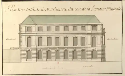 Elevation of the western front