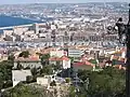 The ports of Marseille from Parc Puget
