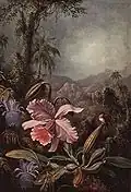 Orchid, Passion Flowers and Hummingbird, 1880, Private collection