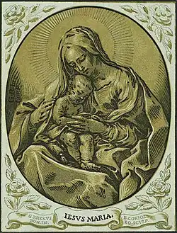 Image 37Madonna and child at Chiaroscuro], by Bartolomeo Coriolano (edited by Durova) (from Wikipedia:Featured pictures/Artwork/Others)