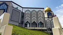 The main facade of Masjid Darul Makmur after the renovations.
