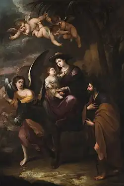 The Flight into Egypt (between 1660 and 1700) by Matías de Arteaga y Alfaro