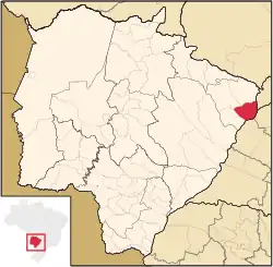 Location in Mato Grosso do Sul state
