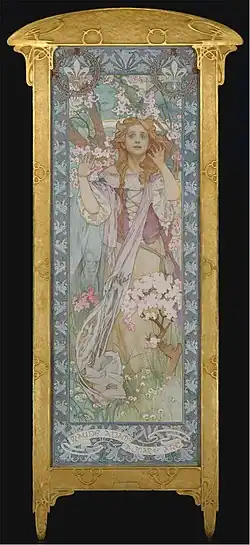 Poster of actress Maude Adams as Joan of Arc (1909)