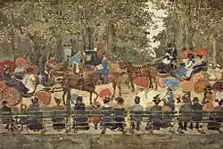 Maurice Prendergast, Central Park, New York, 1901, Whitney Museum of American Art
