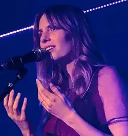 Maya Hawke performing at Third Man Records in 2024