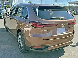 CX-80 PHEV L Package (Japan, rear view)