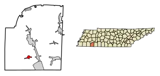 Location of Ramer in McNairy County, Tennessee.