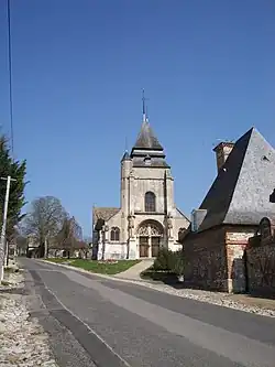 The church in Ménilles