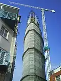 Tower topping-out, September 2008