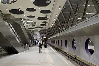 Wilhelminaplein metro station, Lines D and E