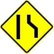 SP-21: Asymmetrical road narrows