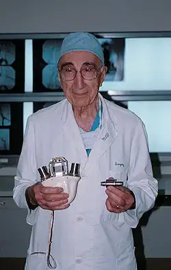 Michael E. DeBakey, regarded as the "father of modern cardiovascular surgery", prolific inventor