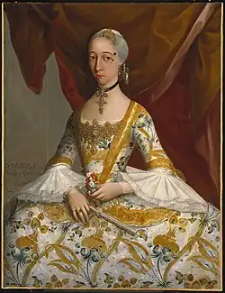 Miguel Cabrera (1695–1768). Doña María de la Luz Padilla y Gómez de Cervantes, ca. 1760. Oil on canvas. Brooklyn Museum