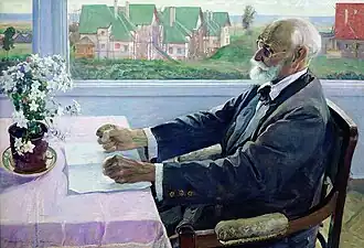 Mikhail Nesterov. Portrait of I. P. Pavlov. 1935
