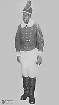 An Afro Argentine soldier from the turn of the 19th century.
