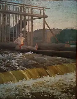 Miloš Jiránek, On the weir (1904)