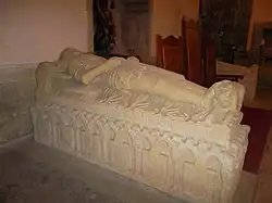 Tomb of lord Nuno Freire de Andrade, o Mao (died 1431), who ruled Pontedeume, Ferrol and Vilalba