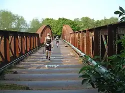 The Duke of Beaufort Bridge, now used as a footbridge.
