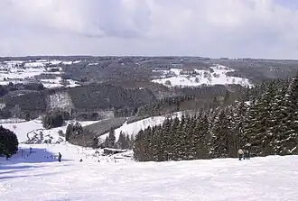 Partial view of Mont des Brumes' piste in 2005