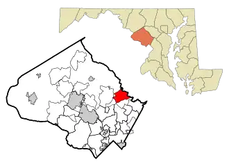 Location in the U.S. state of Maryland