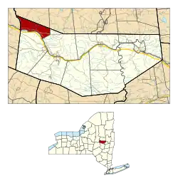 Location in Montgomery County and the state of New York