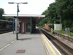 Southbound slow (all stations) platform looking north (platform 4)
