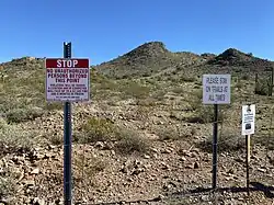 More signs at Silly Mountain Park, Arizona.