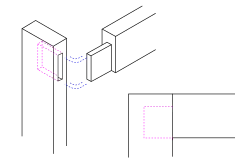 A stub tenon corner joint