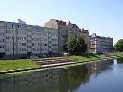Buildings along the Motława