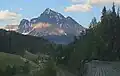 Mount Fitzwilliam seen from train