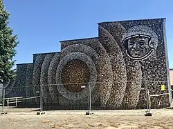 Gagarin mosaic on the aula of the University of Zielona Góra
