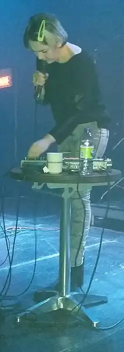 Cecile Believe at a concert in Quebec