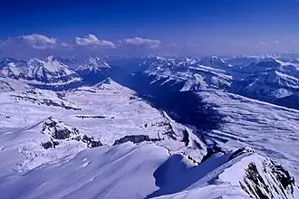From Mt. Columbia summit looking SW