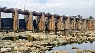Lock Gates of Mukutmanipur Dam