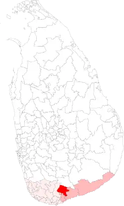 Location of Mulkirigala