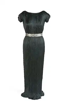 Delphos gown. Mariano Fortuny. c. 1921-1950.