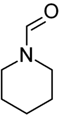 Skeletal formula of N-formylpiperidine