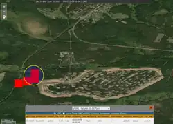 Fire around the railroad tracks at the entrance to the 93rd GRAU arsenal near Kuzhenkino on 4 September 2024