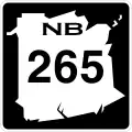 Route 265 marker