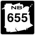 Route 655 marker
