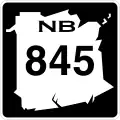 Route 845 marker