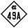 North Carolina Highway 49A marker