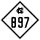 North Carolina Highway 897 marker